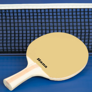 Camel Colour Different Text on Both Sides Ping Pong Paddle