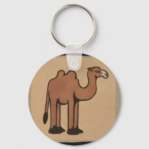 Camel - Colourful Antiquarian Book Illustration Keychain