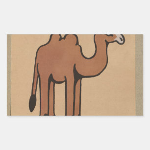 Camel - Colourful Antiquarian Book Illustration Sticker