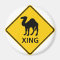 Camel Crossing Highway Sign