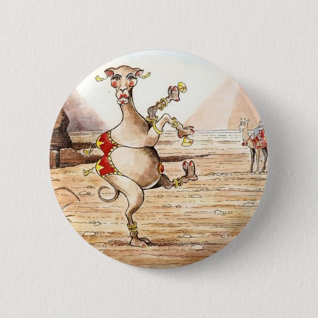 Camel Dance 2 Inch Round Button (Front)