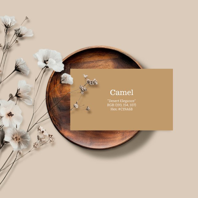 Camel | "Desert Elegance"  Business Card (Creator Uploaded)