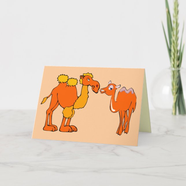 camel design greeting card (Front)