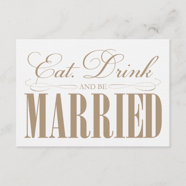 Camel Eat, Drink & Be Married | Enclosure (Front)