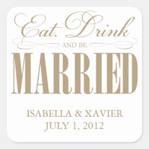 Camel Eat, Drink & Be Married   Stickers