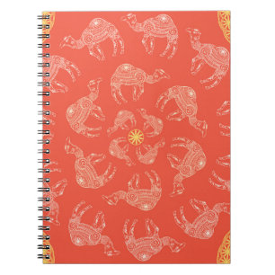 Camel Frame: Vintage Desert Map Notebook