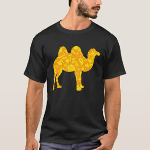 Camel Halloween Party Pumpkin Pattern T-Shirt