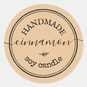 Camel Handmade Script Black Border Product Label