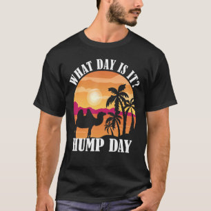 Camel Hump Day Camel Sunset Palm Tree Hump Day T-Shirt