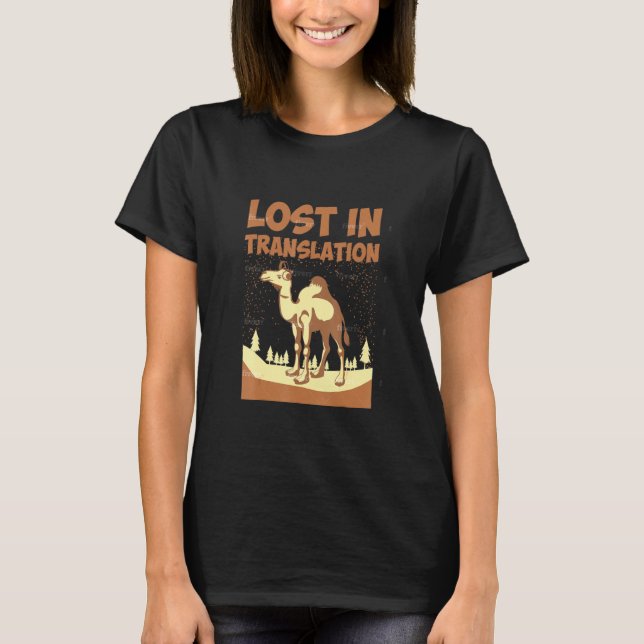 Camel In Winter Zone T-Shirt (Front)