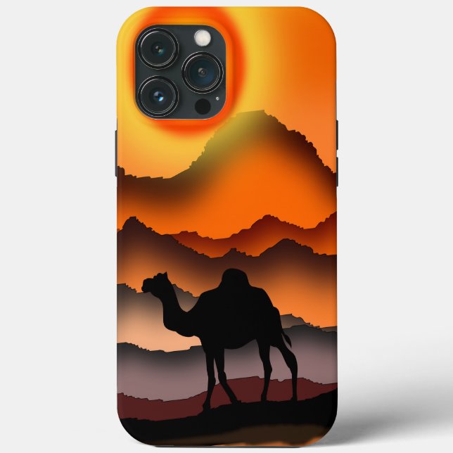 Camel iPhone Case Sunset Desert (Back)