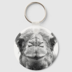 Camel Kisses Fun Closeup Photo Keychain