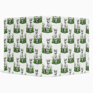 Camel llama Alpaca Pattern Design Binder