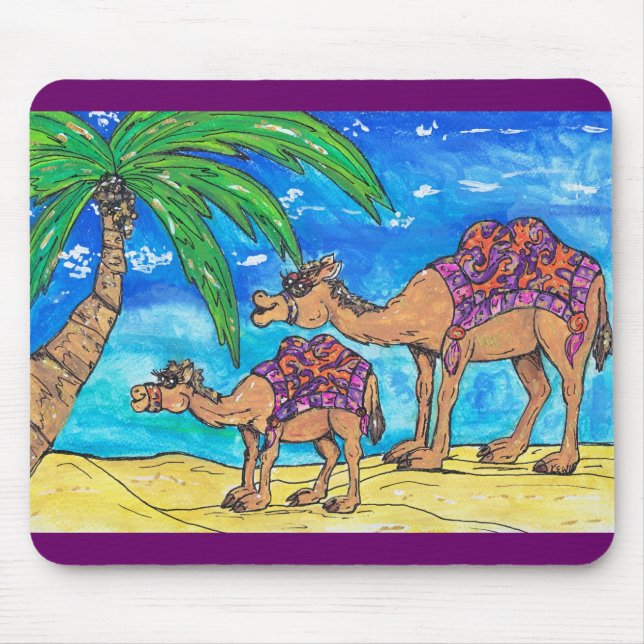 Camel Mum and Bub Mousepad (Front)