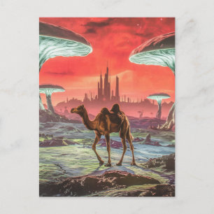 Camel on Another Planet Postcard