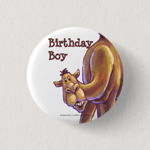 Camel Party Centre 1 Inch Round Button