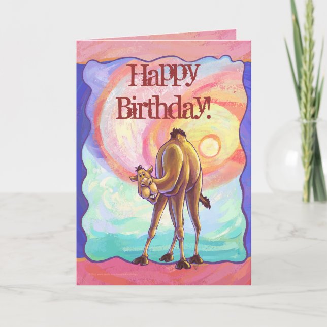 Camel Party Centre Card (Front)