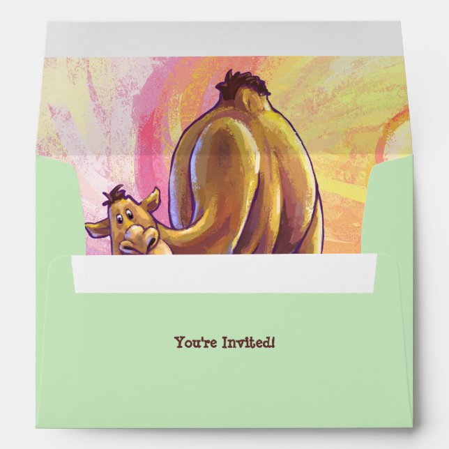 Camel Party Centre Envelope (Back (Bottom))