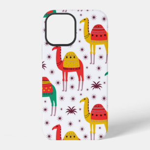 Camel pattern flat colour design iPhone 12 case