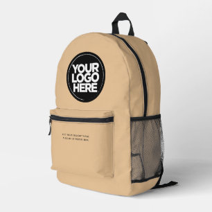 Camel Personalized Corporate Logo and Text Printed Backpack