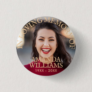 Camel Personalized Photo Memorial 1 Inch Round Button