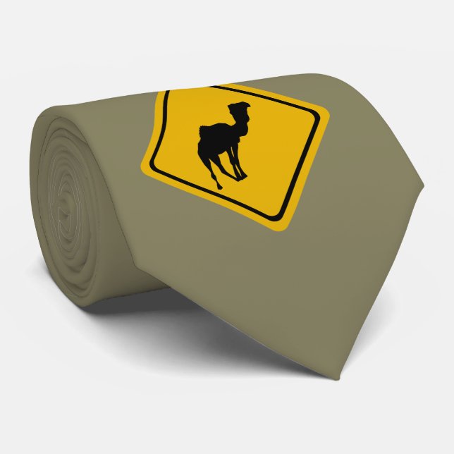 camel road sign tie (Rolled)
