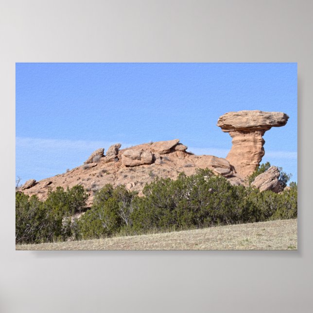 Camel Rock, New Mexico Poster (Front)