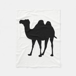 Camel Silhouette Fleece Blanket