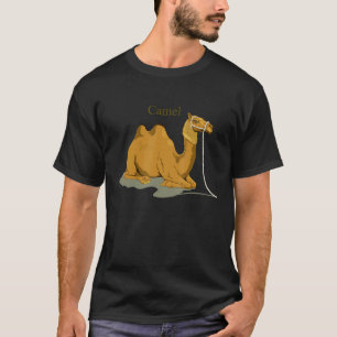 Camel Sitting  Bactrian Two Hump Ungulate Art T-Shirt