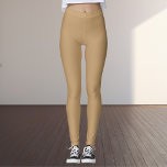 Camel Solid Colour Leggings<br><div class="desc">Camel Solid Colour</div>