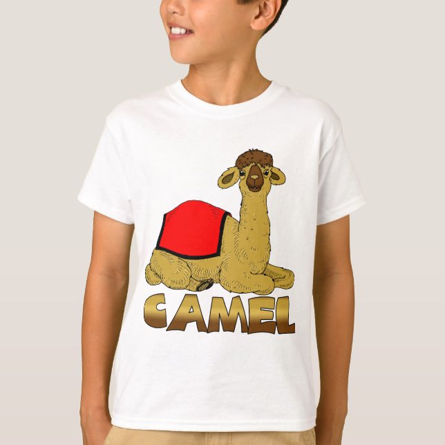 Camel T Shirt For Children - Cartoon Camel (Front)