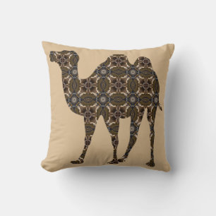 Camel Throw Pillow