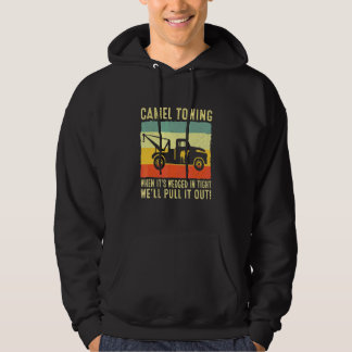 Camel Towing Retro Adult  Halloween  Humour Saying Hoodie