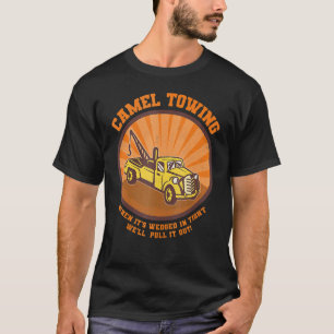 Camel Towing Retro Adult Humour Saying Beach Hall T-Shirt