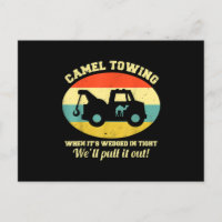 Camel Towing Retro Adult Humour Saying Funny Hallo