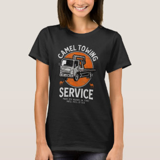 Camel Towing Retro Adult Humour Saying Halloween 1 T-Shirt
