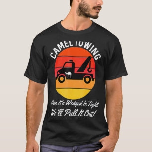 Camel Towing Retro Distressed Style Adult Humour S T-Shirt