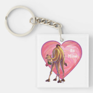 Camel Valentine's Day Keychain