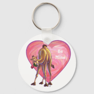 Camel Valentine's Day Keychain