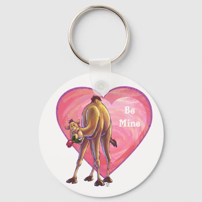 Camel Valentine's Day Keychain (Front)