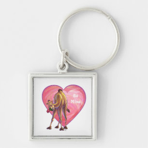 Camel Valentine's Day Keychain