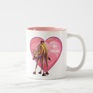 Camel Valentine's Day Two-Tone Coffee Mug