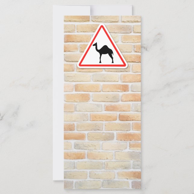 Camel warning sign (Front)