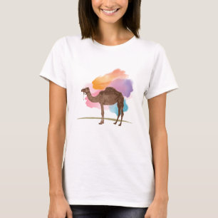 Camel Watercolor Painting T-Shirt