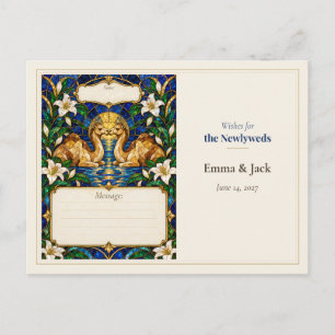 Camel Wedding Guest Book Wishes Postcard