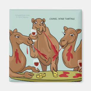Camel Wine Tasting Magnet
