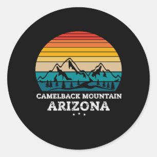 CAMELBACK MOUNTAIN Arizona Classic Round Sticker