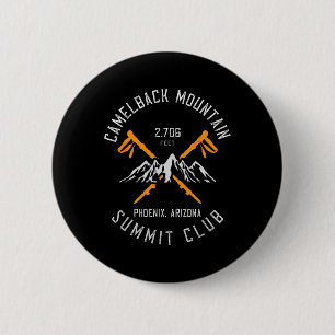Camelback Mountain Hiking Phoenix Arizona 2 Inch Round Button