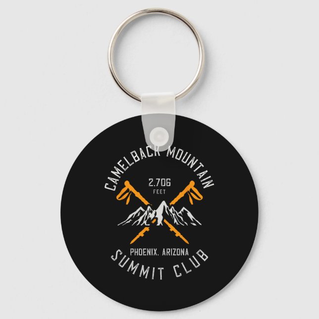 Camelback Mountain Hiking Phoenix Arizona  Keychain (Front)