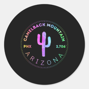 Camelback Mountain - Phoenix Arizona Climbing Hiki Classic Round Sticker